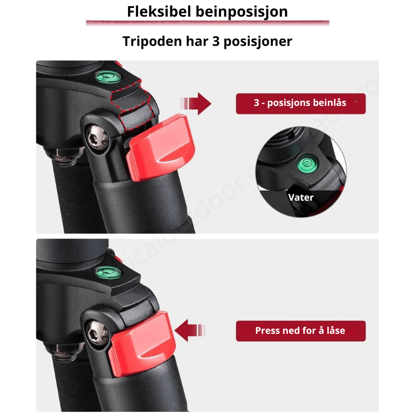 Trakiom Aluminium Tripod - Skytestøtte - Scanvision
