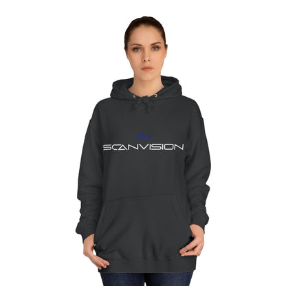 Unisex college - hettegenser - Blå logo - Scanvision