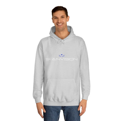 Unisex college - hettegenser - Blå logo - Scanvision
