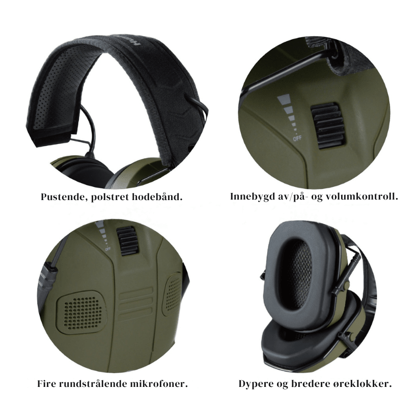 Hunter ProTac - Aktive hørselvern - Scanvision