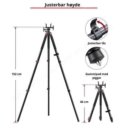 Trakiom Aluminium Tripod - Skytestøtte - Scanvision