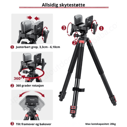Trakiom Aluminium Tripod - Skytestøtte - Scanvision