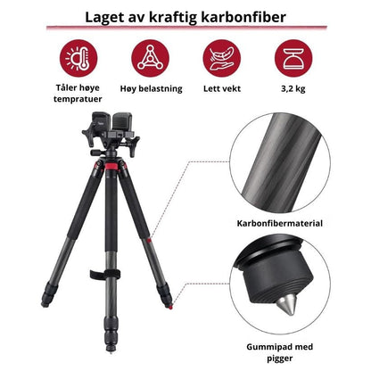 Trakiom Carbon Fiber Tripod - Skytestøtte - Scanvision